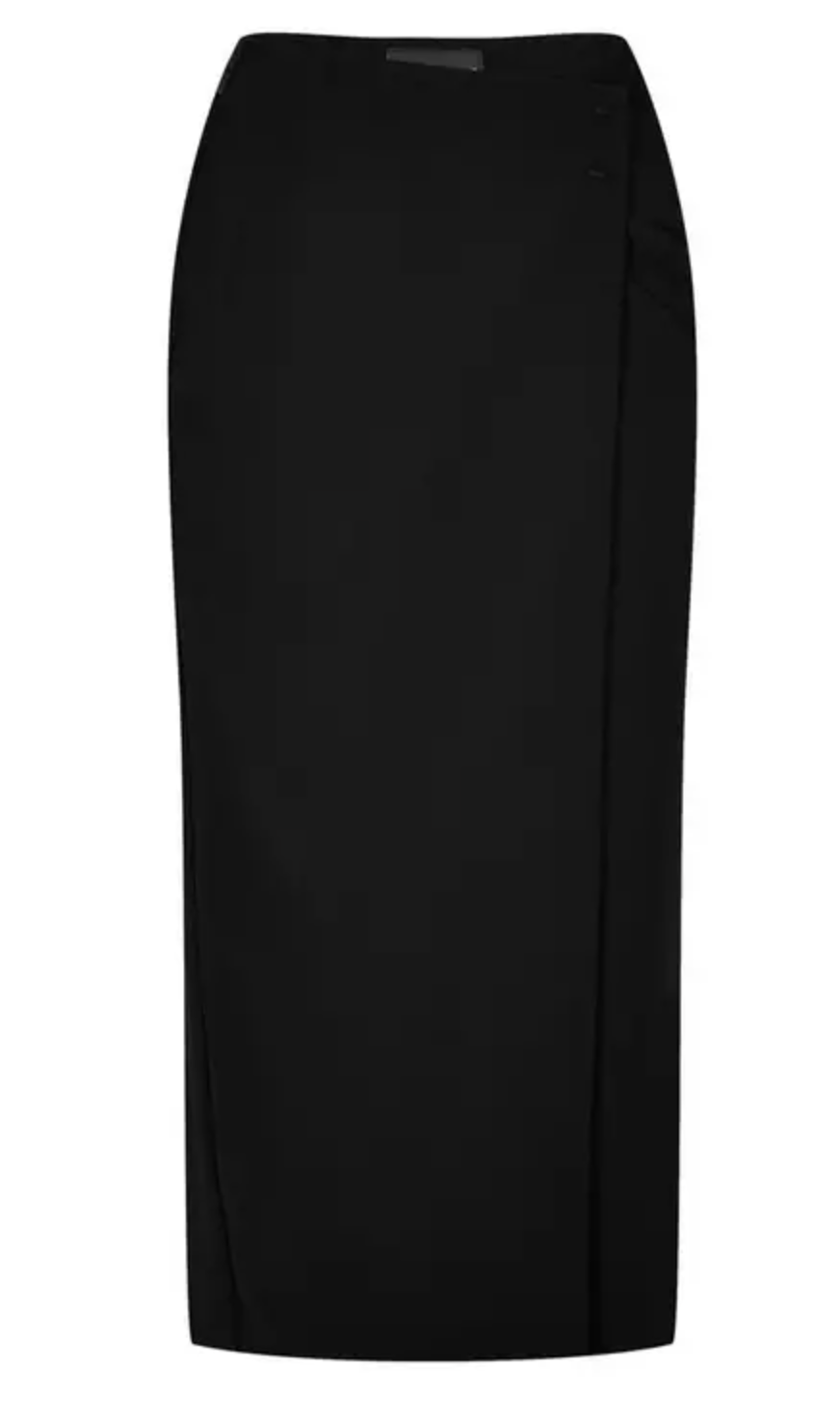スカート EMPORIO ARMANI Woman Wrap-skirt Black EW000608AF12199 FC062 Emporio Armani Wrap Midi Skirt — UFO No More